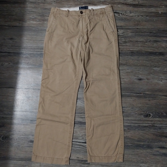 American Eagle Khaki Pants Mens Size 34x34 Tan Uniform Work School Chino Pants - Picture 1 of 6